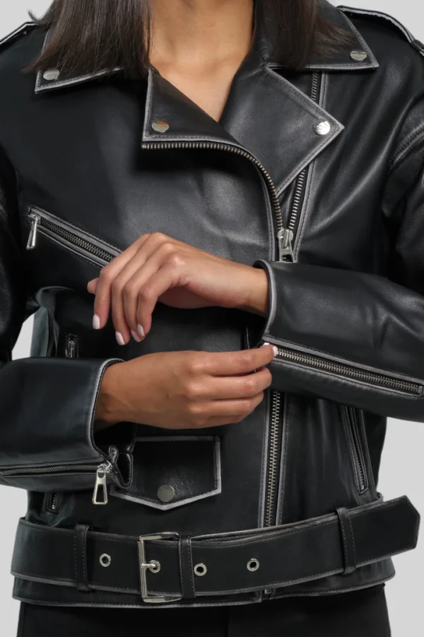 Fiorella Vintage Leather Jacket - Image 8