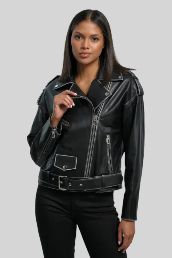 Fiorella Vintage Leather Jacket - Image 12