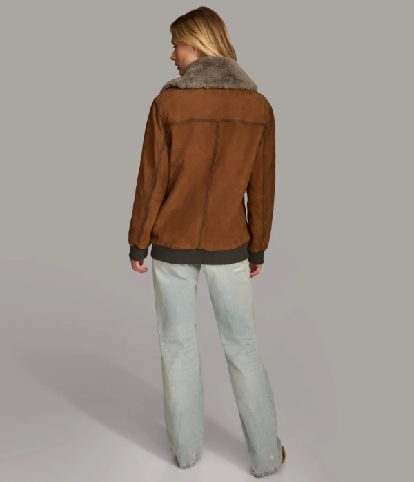 Chelsea Bomber With Faux Fur Collar - Image 7