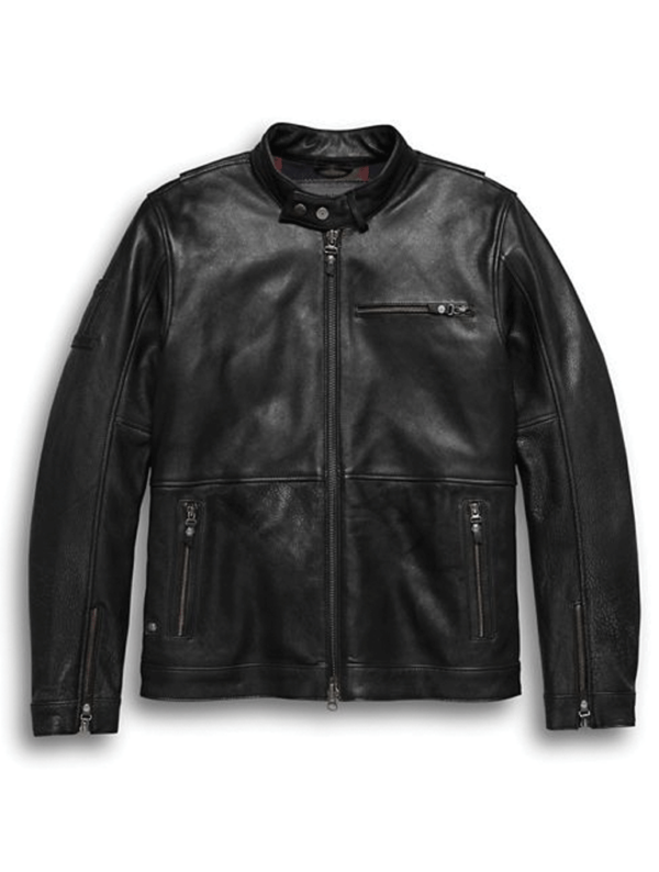 Harley Davidson Skull Leather Jacket - Image 2