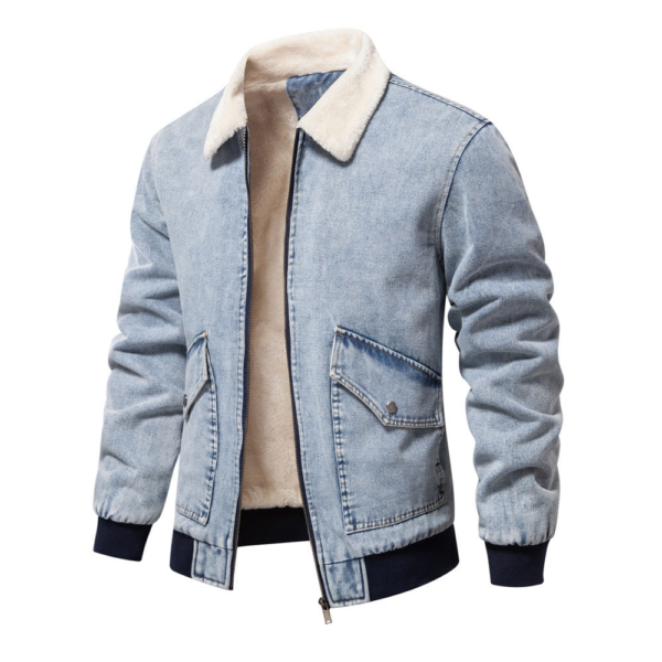 Aule Fleece Denim Jacket - Image 4