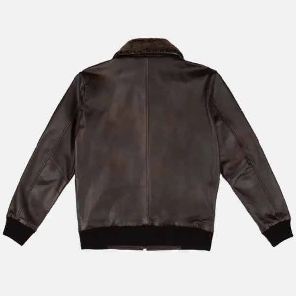 Skyline Leather Jacket | Leather Bomber Jacket - Image 2